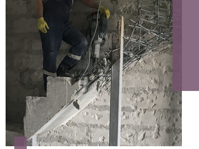 Демонтаж металлических и бетонных лестниц в Протвине