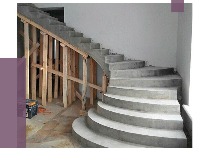 Изготовление бетонных лестниц под ключ в Протвине от 19841 руб. | ПРОЛЁТ-Прн