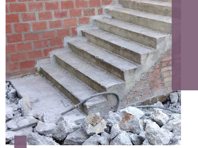 Демонтаж бетонных лестниц в Протвине: быстро и безопасно