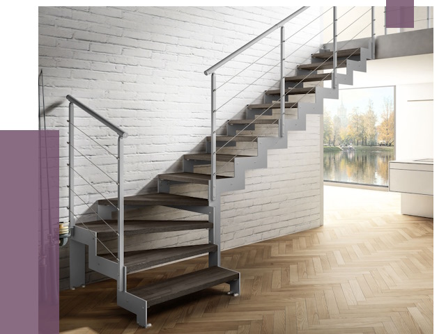 Г-образные лестницы под ключ в Протвине от 36884 руб. | ПРОЛЁТ-Прн