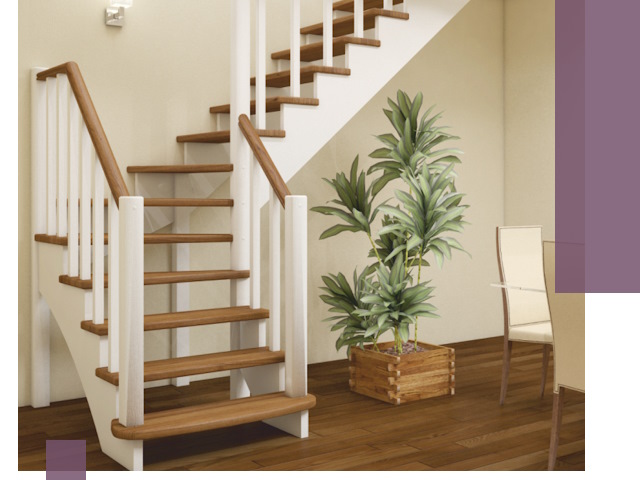 Г-образные лестницы под ключ в Протвине — изготовление и монтаж