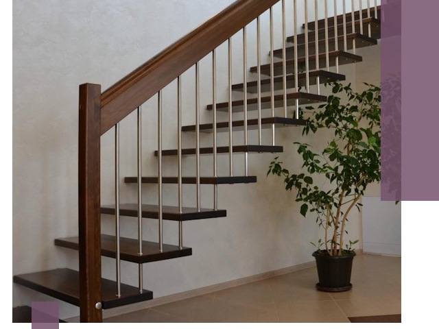 Лестницы на больцах под ключ в Протвине – изготовление и монтаж