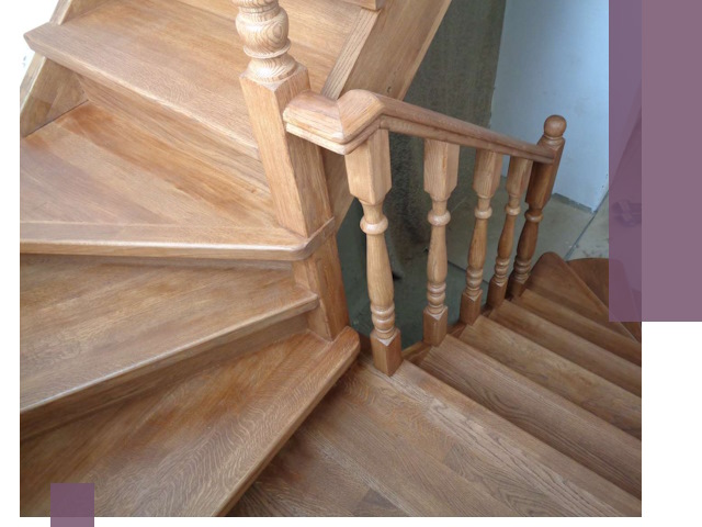 Дубовые лестницы под ключ в Протвине: изготовление и монтаж