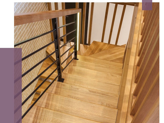 Лестницы из ясеня в Протвине под ключ от 9972 руб. 