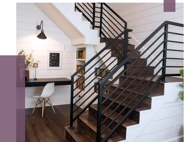 Перила для лестницы в доме в Протвине от 7377 руб. — ПРОЛЁТ-Прн