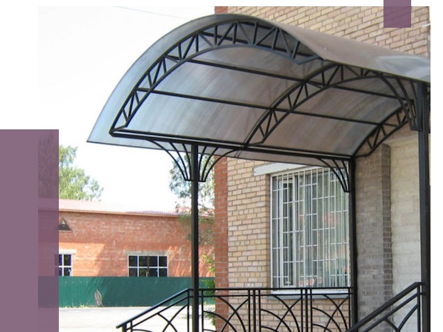 Металлические навесы и козырьки в Протвине от 12719 руб.