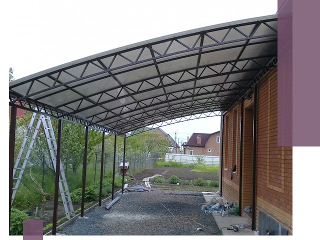 Профессиональный монтаж навесов под ключ в Протвине