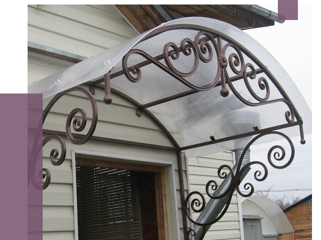 Изготовление козырьков в Протвине от 7326 руб. — заказать | ПРОЛЁТ-Прн