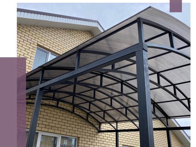 Монтаж козырьков в Протвине от 11447 руб. | ПРОЛЁТ-Прн