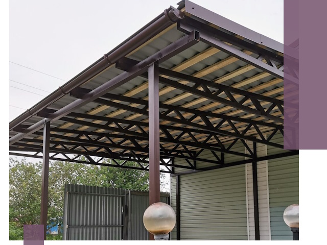 Навесы под ключ в Протвине: изготовление, монтаж и гарантия