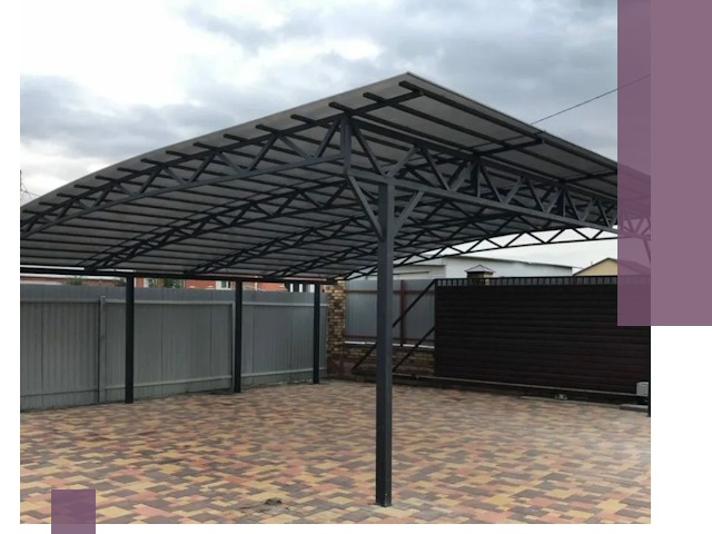 Недорогие навесы под ключ в Протвине — изготовление и монтаж