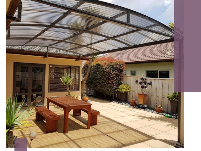 Навесы во двор под ключ в Протвине — изготовление и монтаж