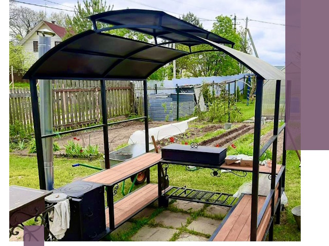 Навесы для барбекю в Протвине: изготовление, монтаж и демонтаж