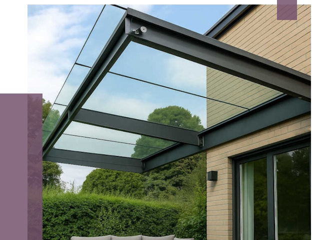 Стеклянные навесы и козырьки в Протвине от 12210 руб.