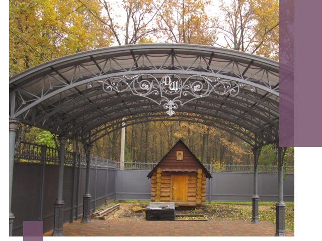 Кованые навесы премиум-класса под заказ в Протвине