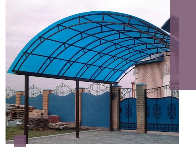 Арочные навесы под ключ в Протвине — изготовление и монтаж