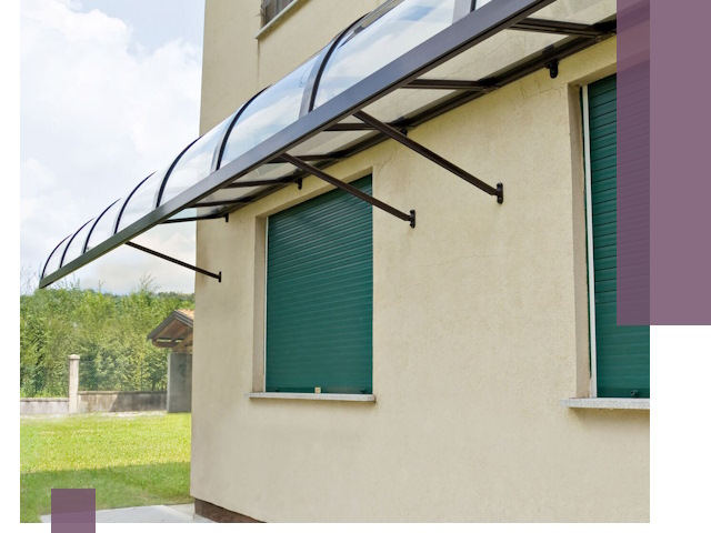 Козырьки над окнами в Протвине — изготовление и монтаж по выгоде