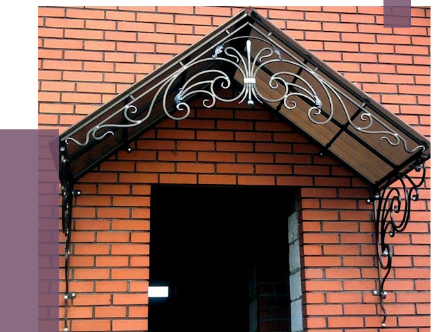 Металлические козырьки в Протвине от 10633 руб. 