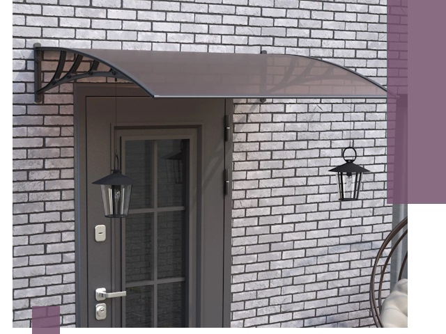 Недорогие козырьки и навесы под ключ в Протвине