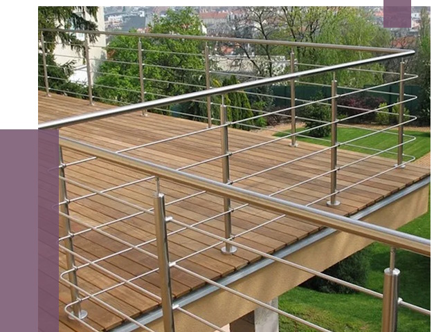 Алюминиевые парапеты в Протвине под ключ от 7733 руб. 