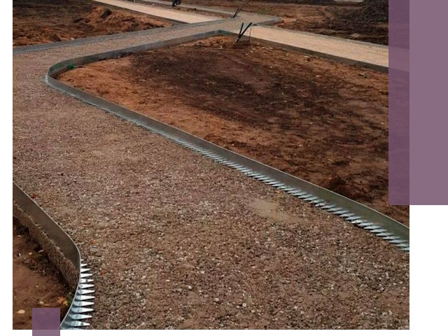 Металлические бордюры под ключ в Протвине — изготовление и монтаж