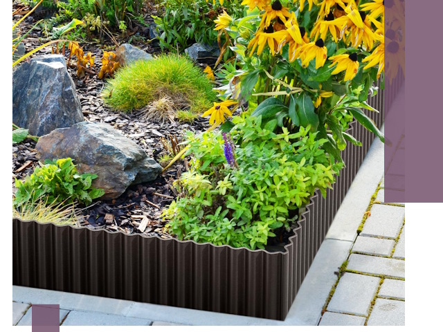 Металлические бордюры для клумб в Протвине — производство и монтаж