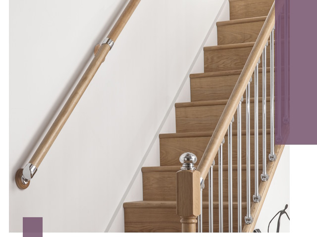 Пристенные поручни из стали и нержавейки под монтаж в Протвине